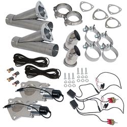 Summit Racing™ Complete Electric 2.5 Inch Exhaust Cutouts Kit SUM-670222-2