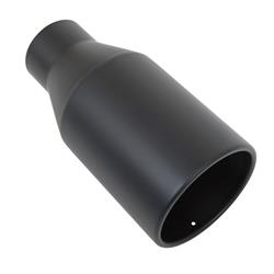 Summit Racing™  Round, Black 3 Inch Exhaust Tip SUM-691205