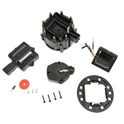 Summit Racing HEI Distributor Upgrade Kit Coil Cap Rotor Module GM Black Kit 