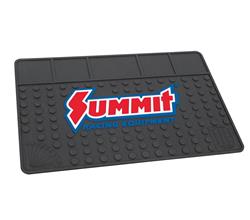 Work Bench Mat, Rubber, Black, Summit Racing Equipment Logo | Summit Racing SUM-900237