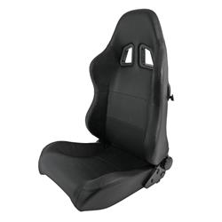 Summit Racing™ Sport Black Simulated leather Seat SUM-G1162