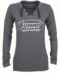 Summit Racing Equipment® Ladies Jersey Lace Up Long Sleeve Shirts