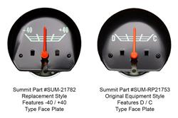 Summit Racing™ Direct-Fit Restoration Instrument Gauges for 1967-1972 C10 PICKUP, C15/C1500 PICKUP - SUM-RP21782