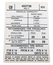 Summit Racing™ Restoration Decals for 1974 FIREBIRD - SUM-RP21920