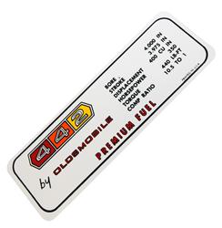 Summit Racing™ Restoration Decals for 1967 442 - SUM-RP21937