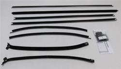 1969 Chevrolet Chevelle Coupe 8-Piece Window Felt Sweeps Weatherstrip Kit - PUI Direct Replacement