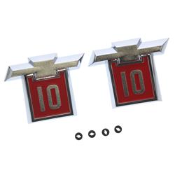 Summit Racing™ Restoration Emblems for 1964 C10 PANEL, C10 PICKUP, K10 PICKUP - SUM-RP22521