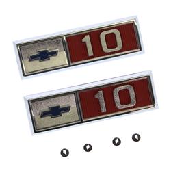 Summit Racing™ Restoration Emblems for 1965 C10 PANEL, C10 PICKUP, K10 PICKUP - SUM-RP22522