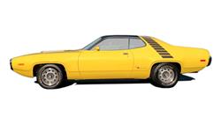 Summit Racing™ Stencil and Stripe Kits for 1972 ROAD RUNNER - SUM-RP80027-BLK