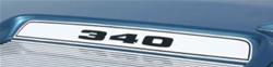Summit Racing™ Restoration Decals SUM-RP80114-BLK