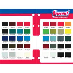 Summit Racing Paint Color Chart