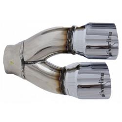 Silverline  Round, Chrome 2.25 Inch Exhaust Tip TK9003