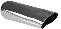 Silverline Xlerator  Oval, Chrome 2.50 Inch Exhaust Tip XCT410