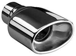 Silverline Xlerator  Oval, Polished 2.50 Inch Exhaust Tip XSOR512