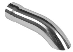 Silverline  Round/Turndown, Polished 3 Inch Exhaust Tip XSTD300