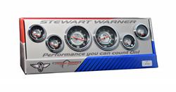 Stewart Warner Green Line Analog Gauge Kits 82177