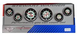 Stewart Warner Green Line Analog Gauge Kits 82178