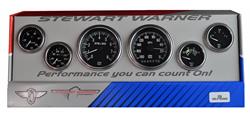 Stewart Warner Deluxe Series Analog Gauge Kits 82264