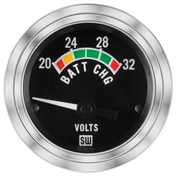 thumbnail image 2 of Auto Meter 2592 Traditional Chrome Voltmeter Gauge, 2-1/16" (52mm), 8-18 Volts 2 of 4