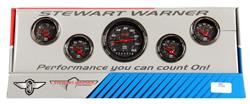 Stewart Warner Forged Carbon Series Gauge Kits 838479