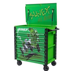 Sunex Tools Tony Squindo It's Alive Premium Full Drawer Service Carts 8057XTLGALIVE