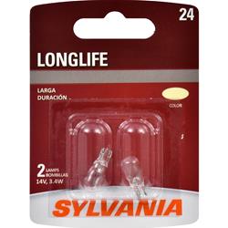 Sylvania Lighting Long Life Incandescent Light Bulbs 24LL.BP2