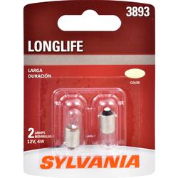 Sylvania Lighting Long Life Incandescent Light Bulbs 3893LL.BP2