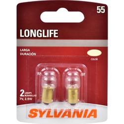 Sylvania Lighting Long Life Incandescent Light Bulbs 55LL.BP2