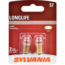 Sylvania Lighting Long Life Incandescent Light Bulbs 57LL.BP2