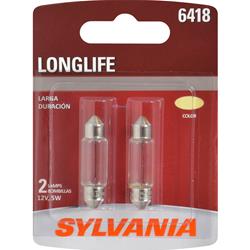 Sylvania Lighting Long Life Incandescent Light Bulbs 6418LL.BP2