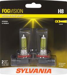 Sylvania Lighting Fog Vision Halogen Light Bulbs H8FV.BP2