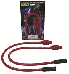 Taylor Spark Plug Wire Set 13235; 409 Pro Race 10.4mm Red for Harley-Davidson