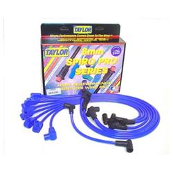 for Chevy V8 Taylor Spark Plug Wire Set 76638; Pro Wire 8mm Blue 90¡ HEI Male