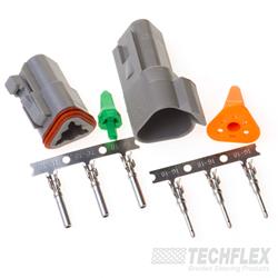 Techflex Deutsch DT Series Stamped and Formed Connector Kits DT03GY