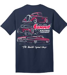 Summit Racing Equipment® World's Speed Shop Navy Blue T-Shirts