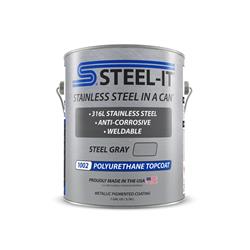 Steel-It Polyurethane Topcoats 1 Gallon Matte Gray/Silver FGPA1002G