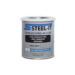 Steel-It Polyurethane Topcoats 1 Quart Matte Gray/Silver FGPA1002Q