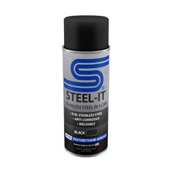 Steel-It Polyurethane Topcoats 12 Oz. Matte Black FGAE1012D