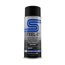 Steel-It Polyurethane Topcoats 12 Oz. Matte Black FGAE1012D