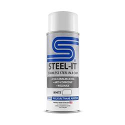 Steel-It Polyurethane Topcoats 12 Oz. Matte White FGAE1030D