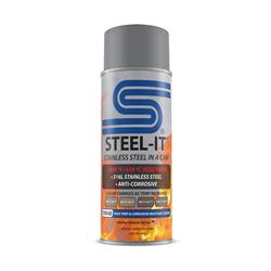 Steel-It High-Temp and Corrosion-Resistant Coating 14 Oz. Matte Gray/Silver FGAE5904B
