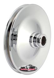 March Performance 520 Clear Powdercoat Aluminum 2-Groove Press Fit Power Steering Pulley 