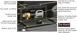 Tuffy Toyota Truck Bed Security Lockboxes