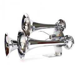 Trigger Horns El Jefe 3-Trumpet Stacked Train Horns TRGH168