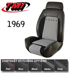 TMI Deluxe Sport R Seat Upholstery for 1969 CAMARO - 46-80026-2295-99-9440-RS