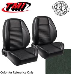 TMI Pro-Series Low Back Dark Green Vinyl Seat 47-8001-3606