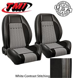 TMI Sport R Pro-Series Low Back Black Vinyl/suede Seat 47-8053-2295-99-9440-WS