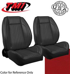 TMI Pro-Series Low Back Red Vinyl Seat 47-8020-3048