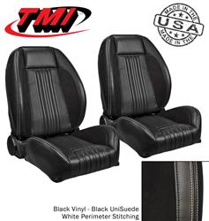 TMI Sport R Pro-Series Low Back Black Vinyl/suede Seat 47-8030-2295-99-WS