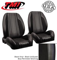 TMI Sport R Pro-Series Low Back Black Vinyl/suede Seat 47-8039-2295-99-BS